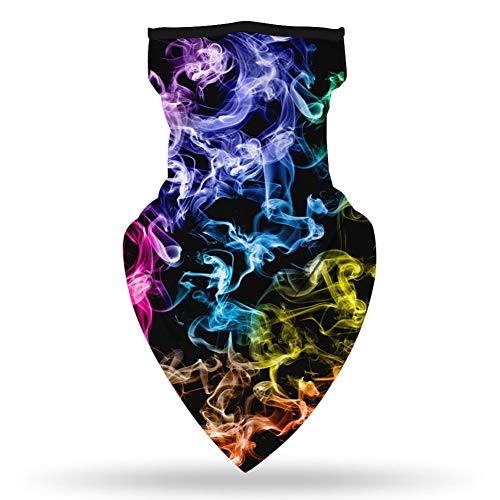Saounisi Unisex cara orejeras ropa Bandana, polaina de cuello bufanda facial ligera transpirable para sol y viento pasamontañas