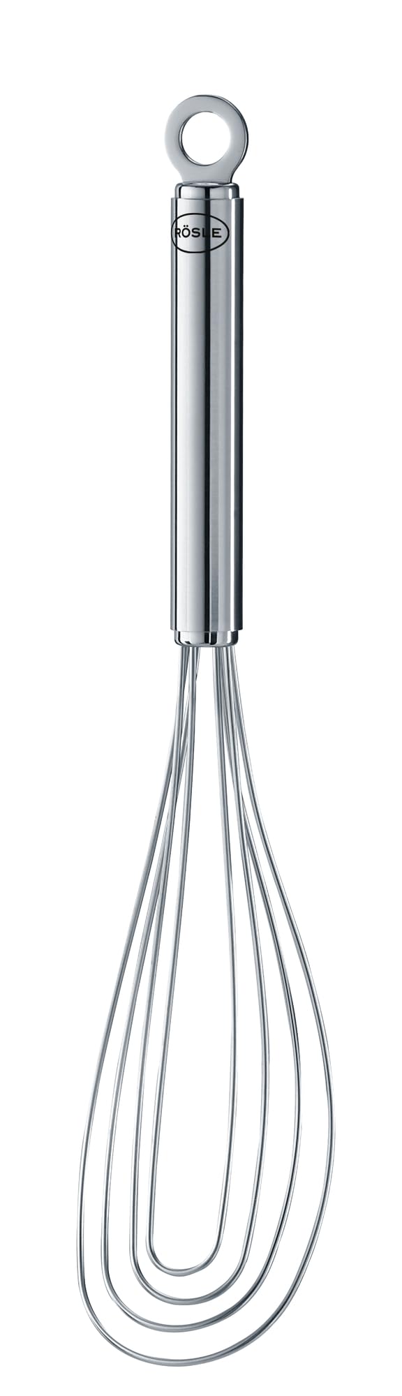 RÖSLE Tellerbesen, hochwertiger Rührbesen für geringe Mengen in flachen Gefäßen, Edelstahl 18/10, spülmaschinengeeignet, 27 cm, Silberfarben