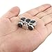 Jstyle Carbon Fiber Cufflinks and Studs for Men Tuxedo Shirts Business Wedding