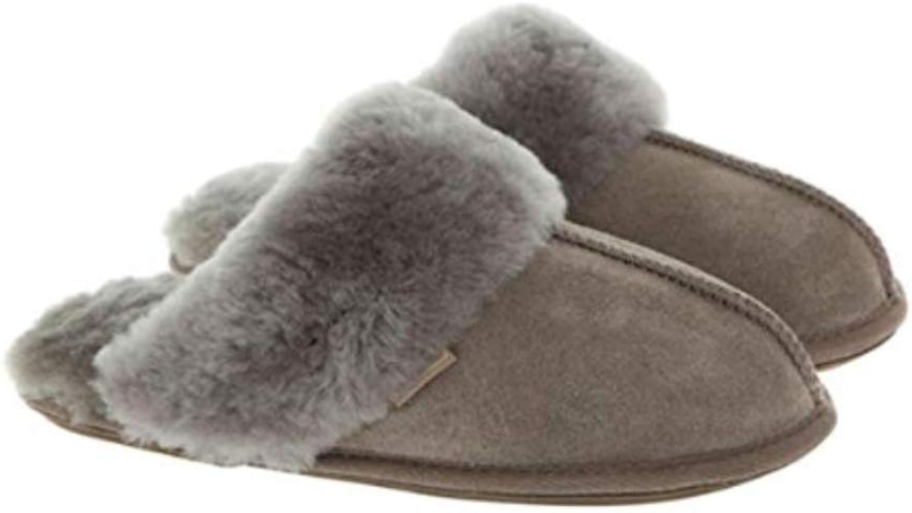 just sheepskin duchess mule slippers