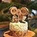3 Pcs Mr & Mrs Cake Toppers Rustic Wedding Wood Decorations Mariage Wedding Decoration Event Party Supplies topo de bolo