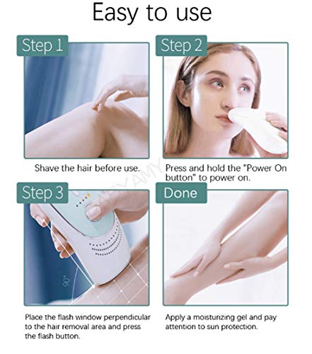 Permanent Hair Removal Device,350,000 Flashes IPL Hair Removal System for Face and Body at Home...