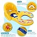 Baby Pool Float with Canopy Inflatable Swimming Floats for Kids - Mommy and Baby