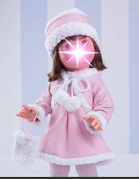 Amazon.es: Mariquita Pérez- Conjunto Invierno Rosa Polar Complementos, Color Vestido de colección diseño Propio (Comercial de Juguetes Maripe SL 1): Juguetes y juegos