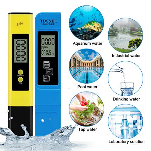 VINKK-Medidor-pH-Digital-Medidor-de-TDS-EC-Temperatura-pH-4-en-1-Calibracion-Automatica-Ideal-para-Agua-Potable-Piscina-Acuario-Piscinas