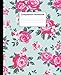 Composition Notebook: Cute Wide Ruled Paper Notebook Journal | Nifty Turquoise & Pink Rose Wide Blan by Pretty Composition Notebooks