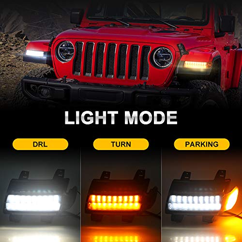 JL LED Fender Light with White DRL & Amber Sequential Turn Signal
