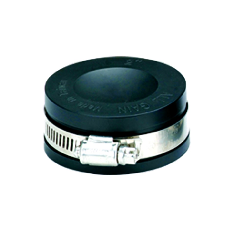 Waste Test Cap, Black, 2-Inch