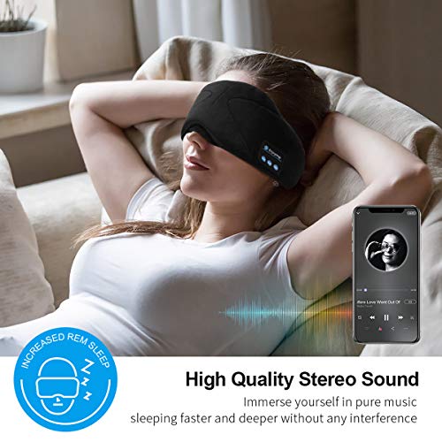 Sleep Headphones, 2020 Wireless 5.0 Bluetooth Eye Mask Music Sleep Mask