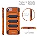 iPhone 7 case Combo,Tranesca Double Layer Heavy Duty Bumper case with Detachable Inner Shell (Sunset Orange)-Also Includes one Backup Inner Shell