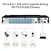 ZOSI 720p 16 Channel Security DVR Recorder, H.264 1080N Hybrid 4-in-1 TVI DVR CCTV System (Analog/AHD/TVI/CVI),Motion Detection,Mobile Remote Control,Email Alarm,No Hard Drive