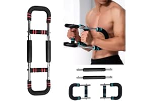 SICOSPI Shaker Twister Arm Trainer, 2025 Upgraded Adjustable Chest Workout Equipment, Portable Power Twister Bar, Muscular Strength Enhancer, Arm and Chest Muscle Trainer, Detachable Design