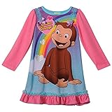 Curious George Girls Long Sleeve Nightgown Pajamas (Toddler)