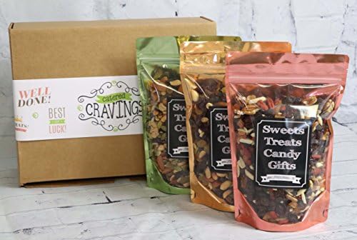 Healthy Trail Mix Gift Box 3 - 1 lb Pouches Assorted Varieties with Fruit, Nuts, and Seeds Combinations