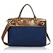 LAVIEVERT Cross Body Shoulder Bag Handbag for Up to 15.6 Inch Laptop - Blue