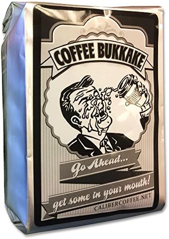 Coffee Bukkake - Mouth Worthy Blended Coffee Flavored with Maple/Spice &amp; Caribbean Rum - Wholebean Little Squirt 4oz Sampler