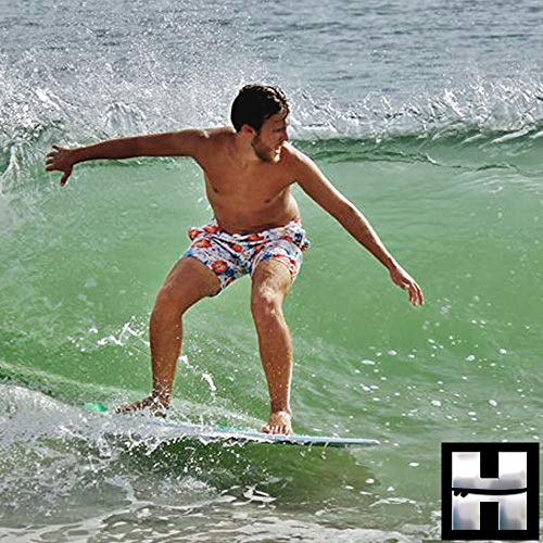Hammer Surf Traction The Peak Traction Pad - Blue & Red Tail Pad - Deck Grip - Made in The USA - Thumbnail 3