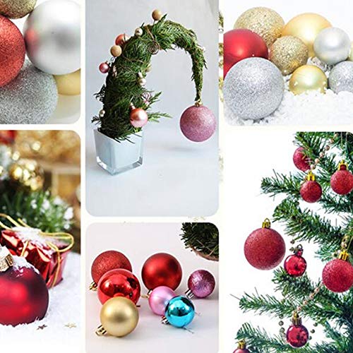 image for HanYoer Christmas Ball Baubles Assorted Pendant Shatterproof Ball Orna