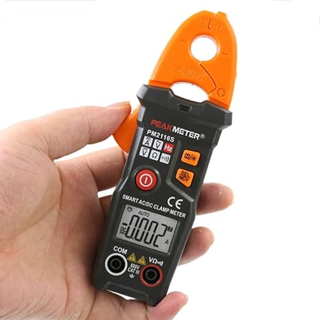 Amazon Co Jp Decetazy 高精度のツール 小型 高精度デジタルクランプ型マルチメータの電流計自動インテリジェントストレートdc クランプメーター 非接触電圧測定 ホーム キッチン