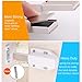 Magnetic Push to Open Jiayi Push Release Magnet Cabinet Door Latch, Push Open Drawer Catch for Large Door, Push in Door Unlock Kitchen Spring Opening Press Out Push Magnetic Latches (White, 4 Pack)
