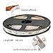 LE 16.4ft LED Strip Light, Super Bright, 300 LEDs SMD 5050, Non-Waterproof LED Tape, Flexible Rope Light for Home, Kitchen, Under Cabinet, Bedroom, 12V Power Supply Not Included, Daylight White