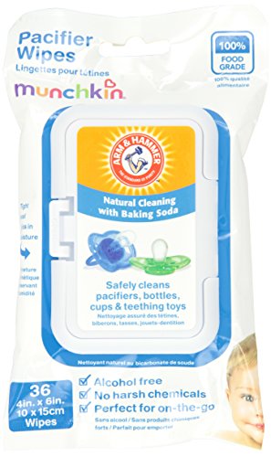 Munchkin 36 Pack Arm and Hammer Pacifier Wipes, White