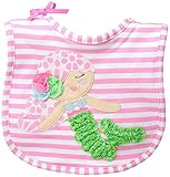 Mud Pie Baby Girl Bib Applique, Multi, One Size