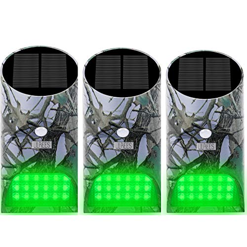 Lilbees Hog Feeder Light Motion Activated Green Light for Predator Coyote Pig Varmint Deer Hog Night Hunting(FL-3)(Pack of 3)
