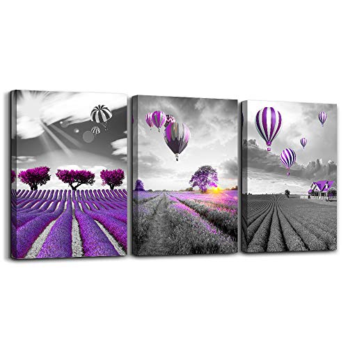 Purple landscape Wall Art for living room Canvas Prints Artwork