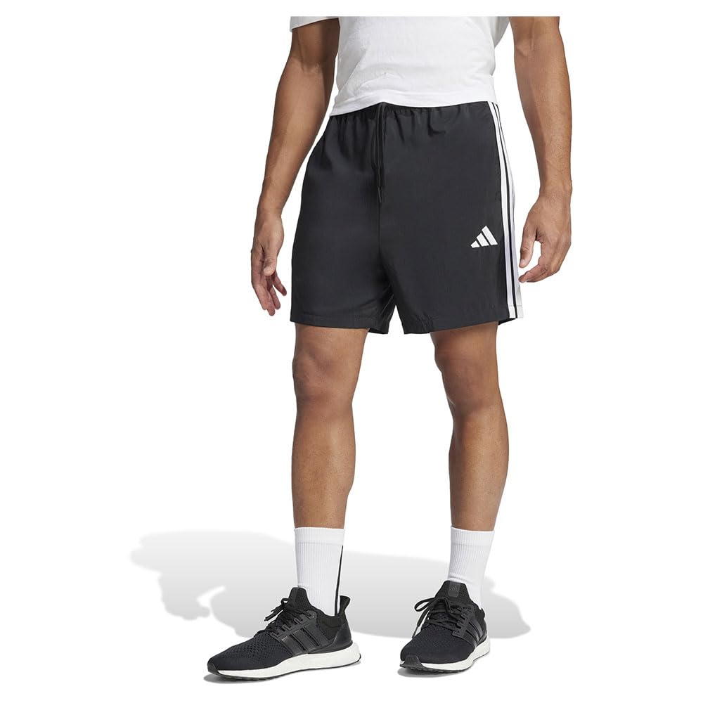adidas Herren Essential Three Stripes Chelsea Short, Black/White, M 3