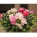 Artificial Plants,2Pcs Fake Plastic Rose Leaves Bushes Faux Shrubs Arrangements For Outdoor Indoor Home Garden Office Verandah Decor Green by Senjie