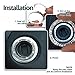 Crystal steering wheel cover, PU leather Bling Bling Rhinestone, Black Universal 15-inch Protector for Female Girls. (Bling Cover)