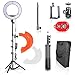 Emart Ring Light Photo Video Continuous Lighting Kit,14-Inch Dimmable SMD LED Shooting Photography Studio,Light Stand,Plastic Color Filter Set,Hot Shoe Adapter and Bluetooth Receiver for Smartphone