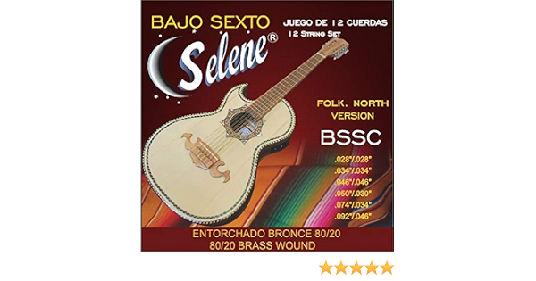Amazon.com: Cuerdas Bajo Sexto Selene (Juegos Completos), Cuerdas Para Bajo  Sexto (Bajo Sexto) : Instrumentos Musicales
