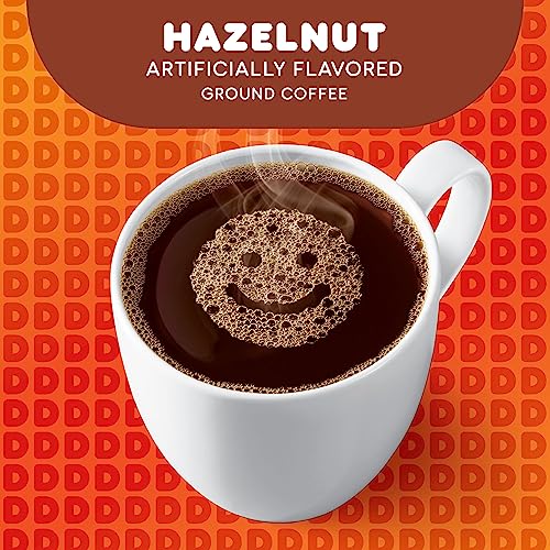 DUNKIN’ HAZELNUT FLAVORED GROUND COFFEE, 12 OUNCE (PACK OF 1)