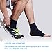 ASOONYUM Plantar Fasciitis, Ankle Brace for Roller Skates for Women, Compression Socks for Men Heel Spurs/Eases Edema/Swelling/Increases Circulation, Foot Brace Dark Black Blue Nylon Spandex