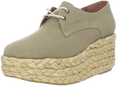Robert Clergerie Women's Alex Wedge Oxford,Kaki,9.5 B US