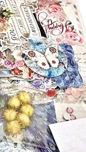 Punch Studio DIY Ephemera Collection Create a Card Kit (63111), Makes 12 Custom Cards