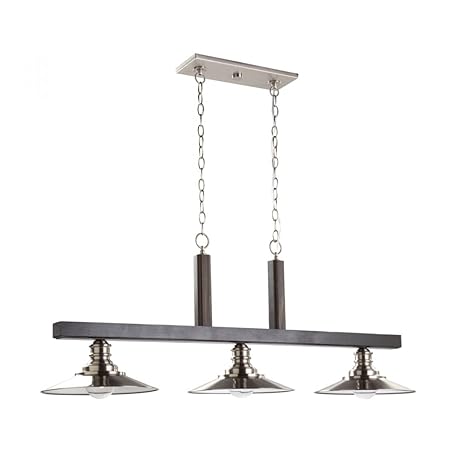 Artcraft Ac11043bn Ambrose Three Light Island Dark Wood Brushed