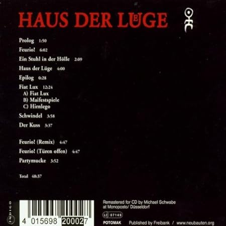 Haus Der Luge Einsturzende Neubauten Amazon De Musik