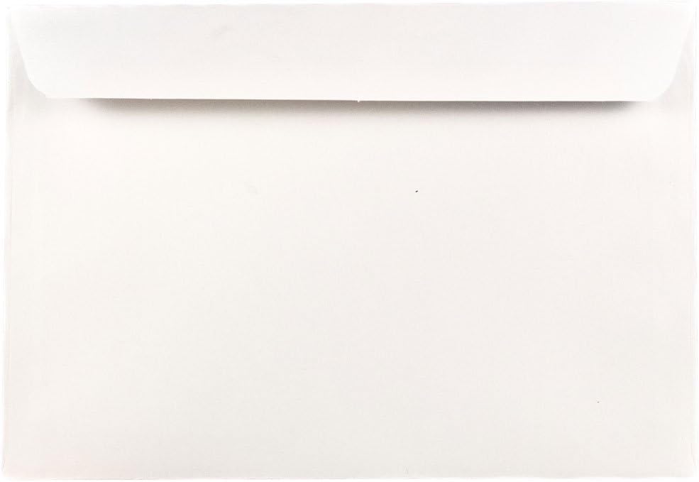 JAM PAPER 7 x 10 Booklet Commercial Envelopes - White - 50/Pack : Office Products