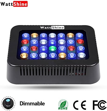 LED Aquarium Light 140W LED Coral Light Large Angle Dimmable Reef Light,Full Spectrum for Saltwater Reef,Fish,Coral,SPS,Lps Growing,White Blue Aquarium Lighting