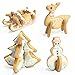 SIEGES Holiday Cookie Cutters Set - Stainless Steel Buscuit Cutter Molds - Christmas Tree/Snowman/Sleigh/Elk - 8 Pack
