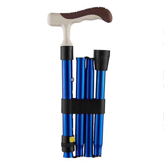 DNSJB Crutch Folding Trekking Pole Teleskop-Gehstock
