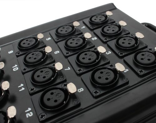 XSPRO 12 x 4 Channel 100' Pro Audio Stage Snake Combo XLR 1/4" Return 12x4x100 - Thumbnail 6