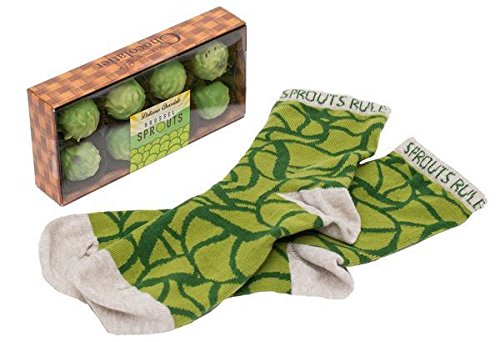 Rosenkohl-Manie kleiner Geschenkkorb (42-46 Größe Rosenkohl-Socken