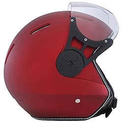 Harssidanzar Motorcycle Helmet Single Visor Open