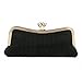 Afibi Women Handbags Rhinestone Evening Bags Crystal Party Clutches Bag (Black)