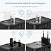 Maxcio International Universal Travel Power Adapter with 5.6A Smart Power 6 in 1 Worldwide Wall Charger European Travel Plug Adapter for USA EU UK AUS 150+ Countries Phone Laptop