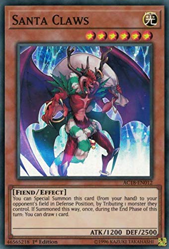 Yu-Gi-Oh! - Santa Claws - AC18-EN012 - Advent Calendar 2018-1st Edition - Super Rare
